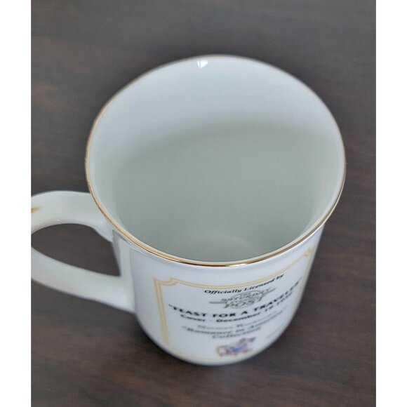 Norman Rockwell Cambridge Collectibles Mug Gold Trim Saturday Evening Post Cup - Picture 5 of 6